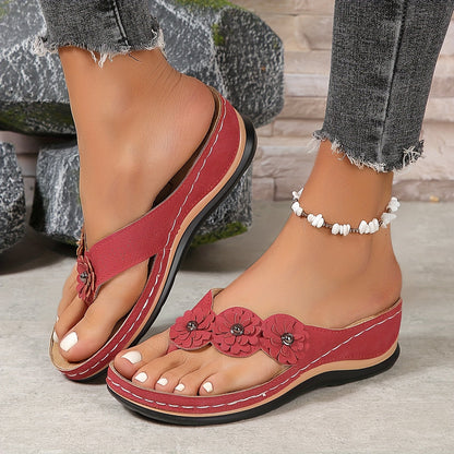 Orthopedische instap sandalen dames met ondersteunend voetbed - foto 3