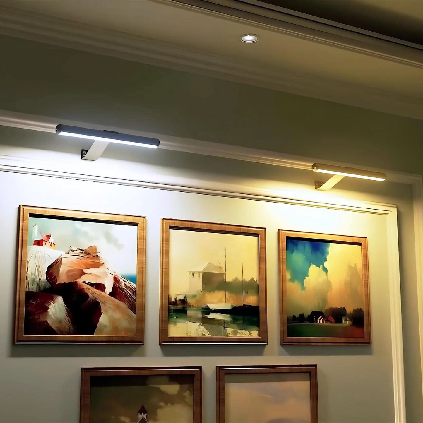 ArtGlow LED wandlamp draadloos dimbaar voor kunst en foto’s