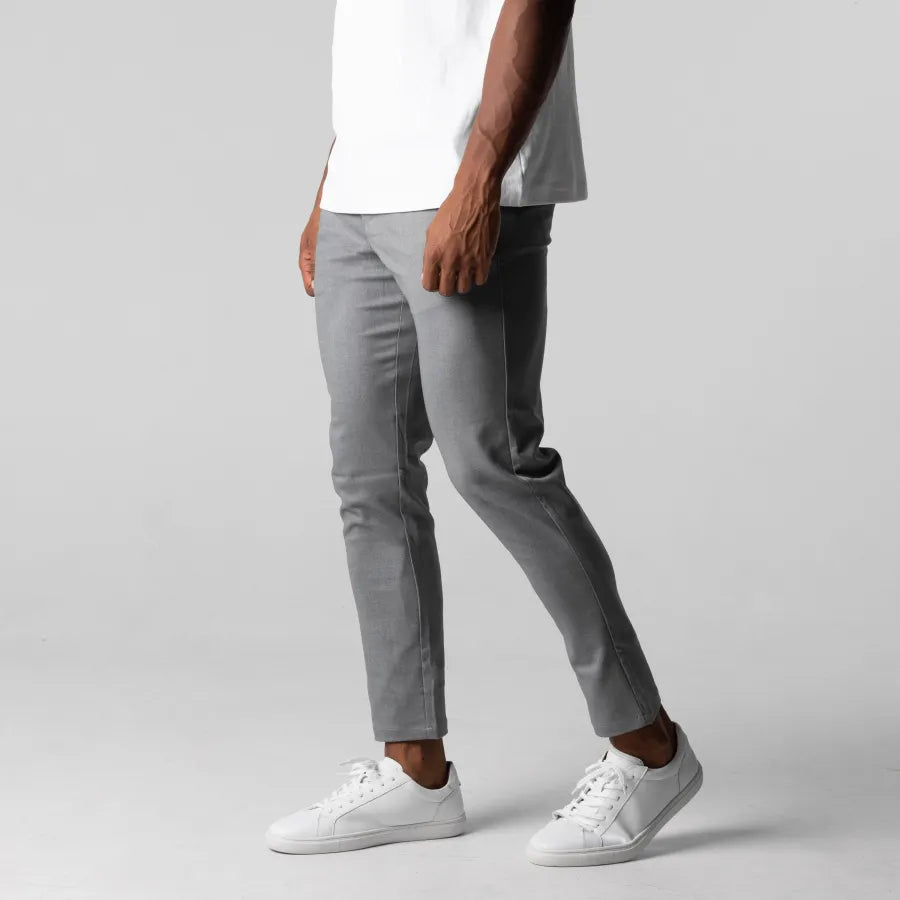 Chino Broek - Heren Slim Fit - Elastische Taille - Stijlvol en Comfortabel