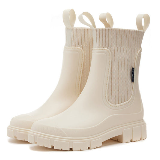 Dames Regenlaarzen - Waterdicht met Antislip Zool, Perfect voor Regenweer