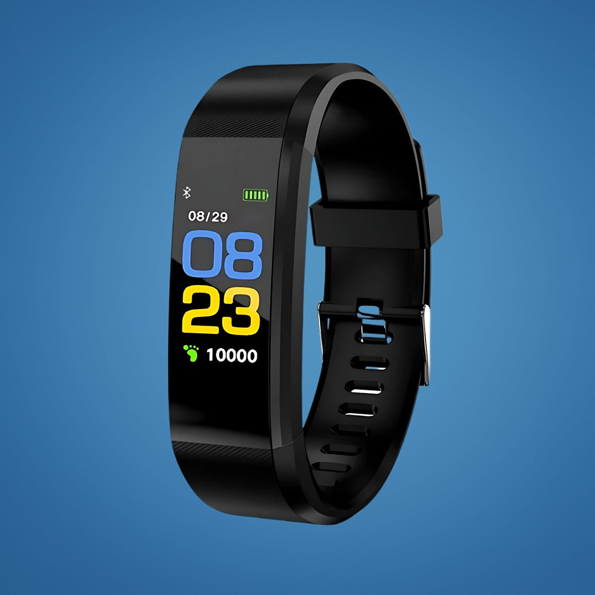 Activity tracker met kleurenscherm en zwarte band