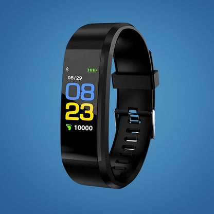Activity tracker met kleurenscherm en zwarte band