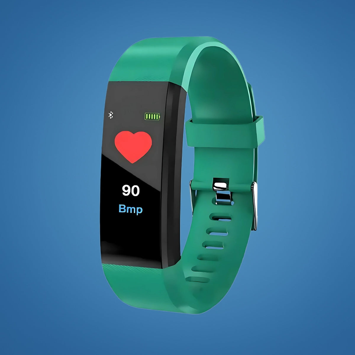 Activity tracker met hartslagmeter en groene band