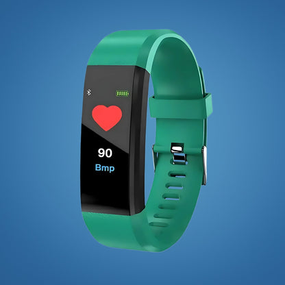 Activity tracker met hartslagmeter en groene band
