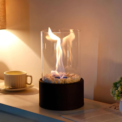 Olielamp - glas - warm vlamlicht voor binnen en buiten