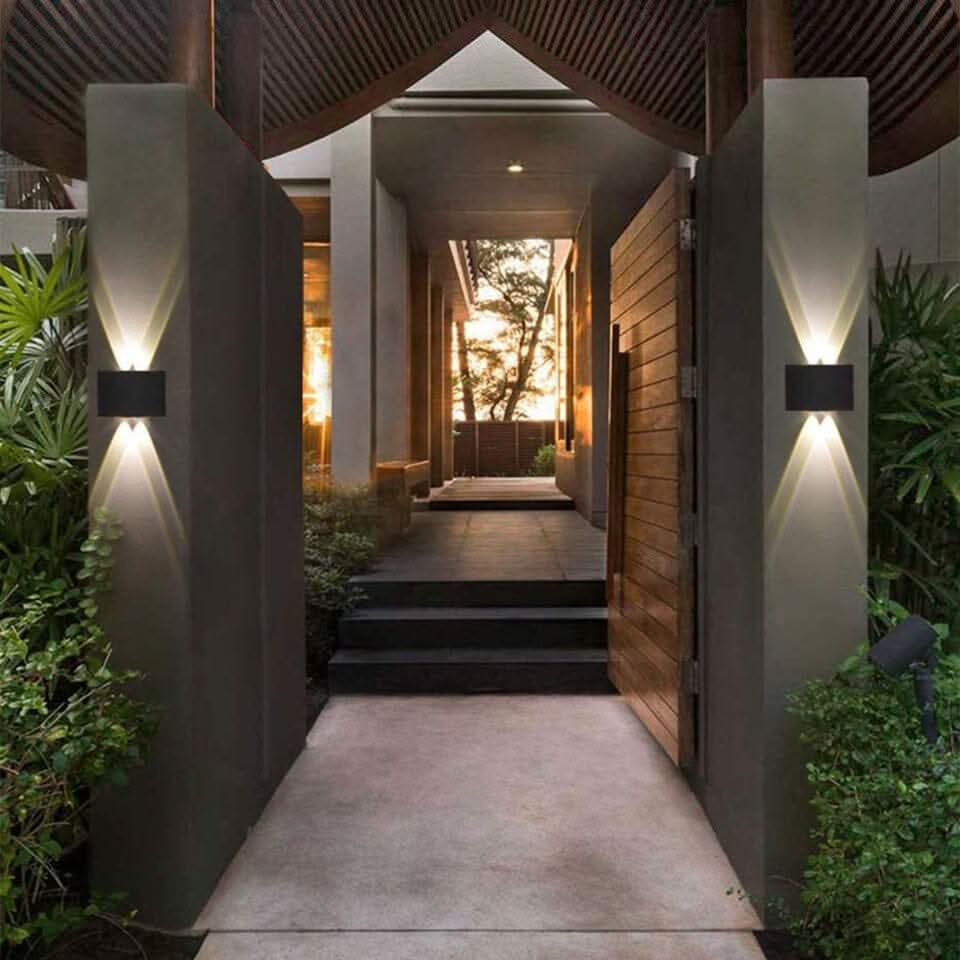 LED buitenwandlamp aluminium waterdicht energiezuinig licht