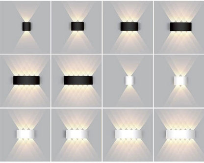 LED buitenwandlamp aluminium waterdicht energiezuinig licht