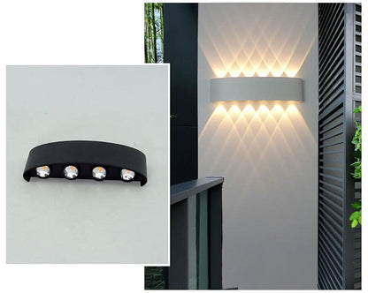LED buitenwandlamp aluminium waterdicht energiezuinig licht
