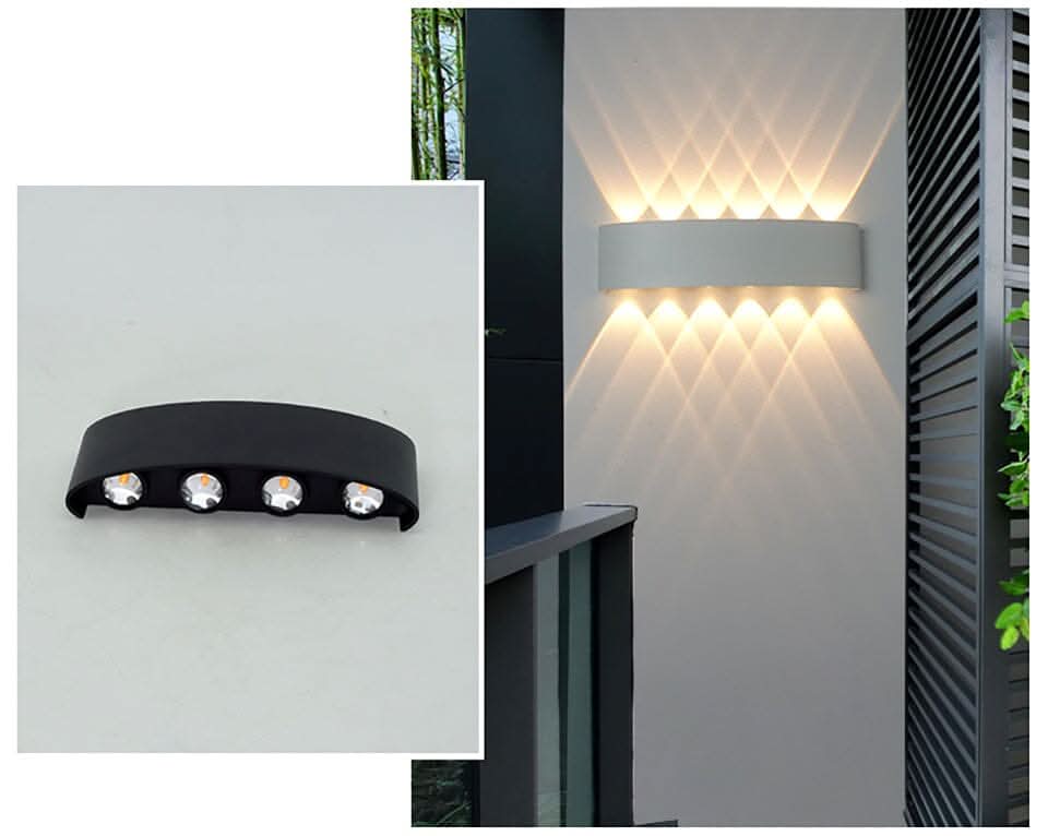 LED buitenwandlamp aluminium waterdicht energiezuinig licht