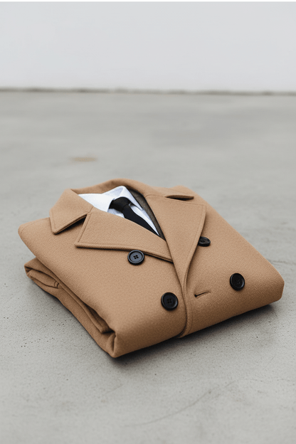 Trenchcoat heren omkeerbaar dubbelzijdig op maat gemaakt