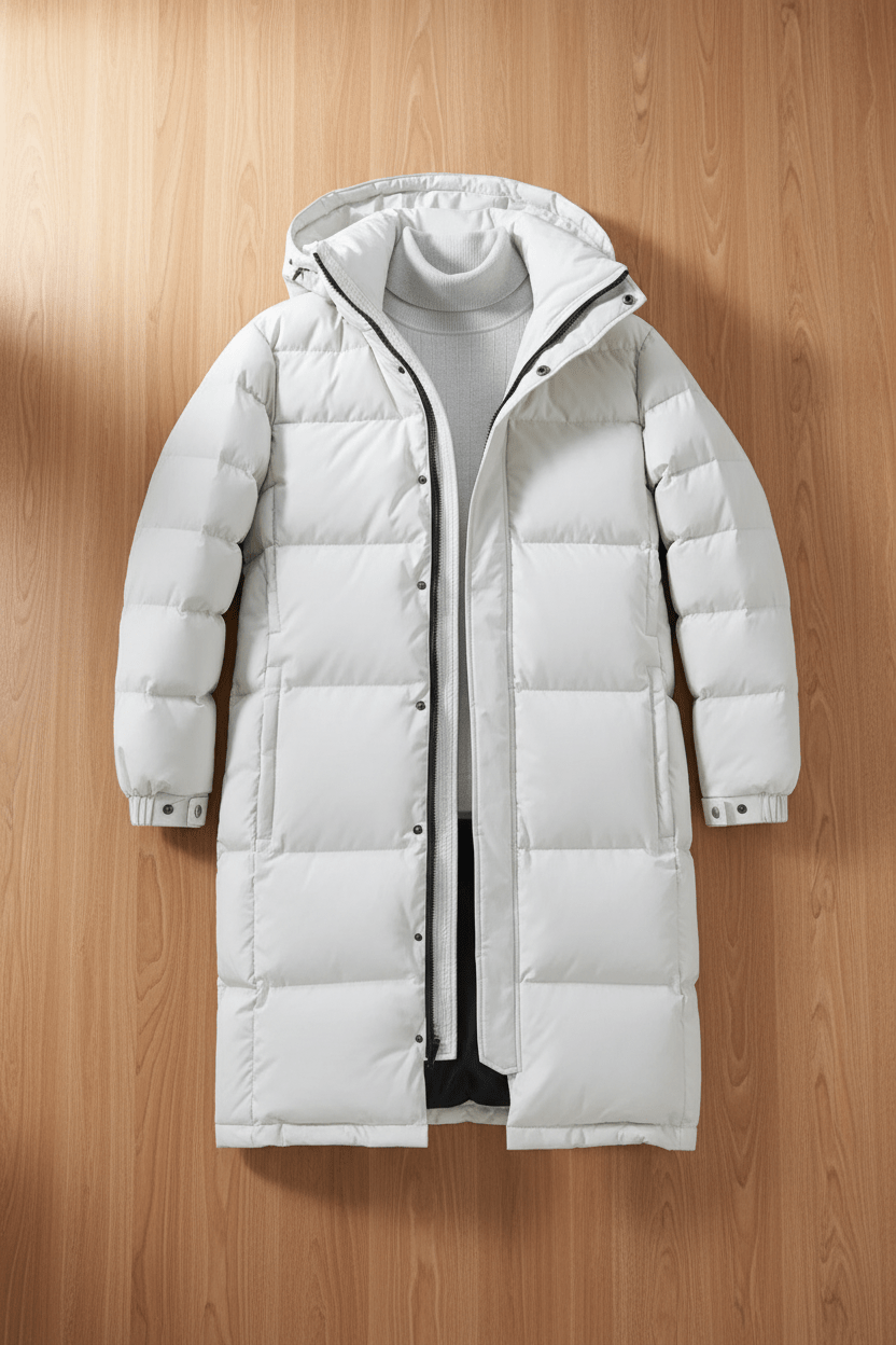 Trenchcoat heren met capuchon geïsoleerd
