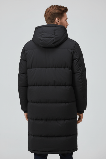 Trenchcoat heren met capuchon geïsoleerd