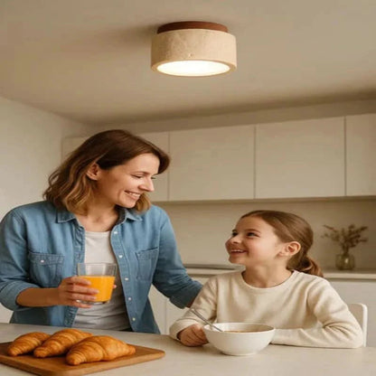 HushLamp houten plafondlamp warmwit licht energiezuinig design