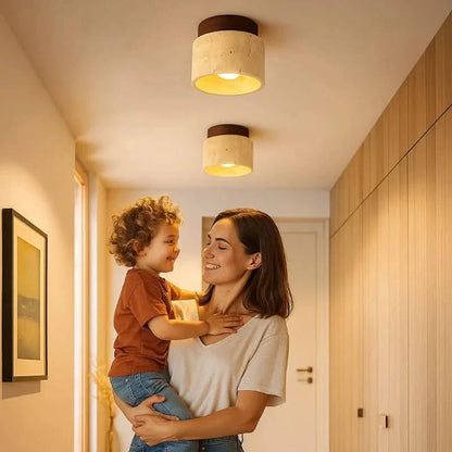 HushLamp houten plafondlamp warmwit licht energiezuinig design
