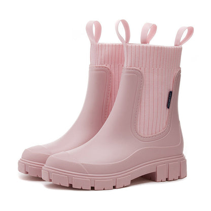 Dames Regenlaarzen - Waterdicht met Antislip Zool, Perfect voor Regenweer