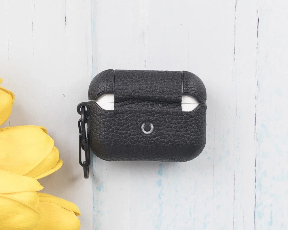 Meerdere kleuren leren hoesjes voor AirPods Pro naast elkaar