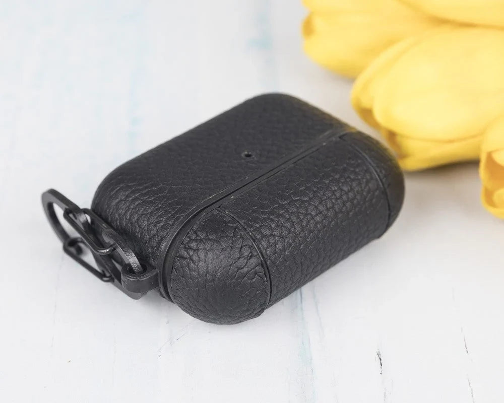 Meerdere kleuren leren hoesjes voor AirPods Pro naast elkaar