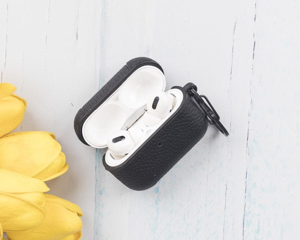 Meerdere kleuren leren hoesjes voor AirPods Pro naast elkaar