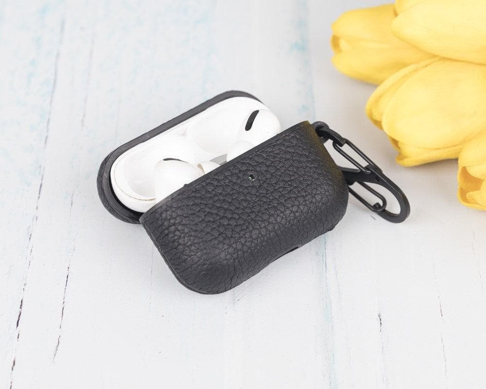 Meerdere kleuren leren hoesjes voor AirPods Pro naast elkaar