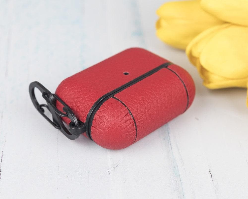 Meerdere kleuren leren hoesjes voor AirPods Pro naast elkaar