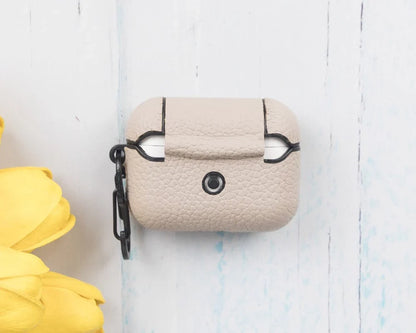 Meerdere kleuren leren hoesjes voor AirPods Pro naast elkaar
