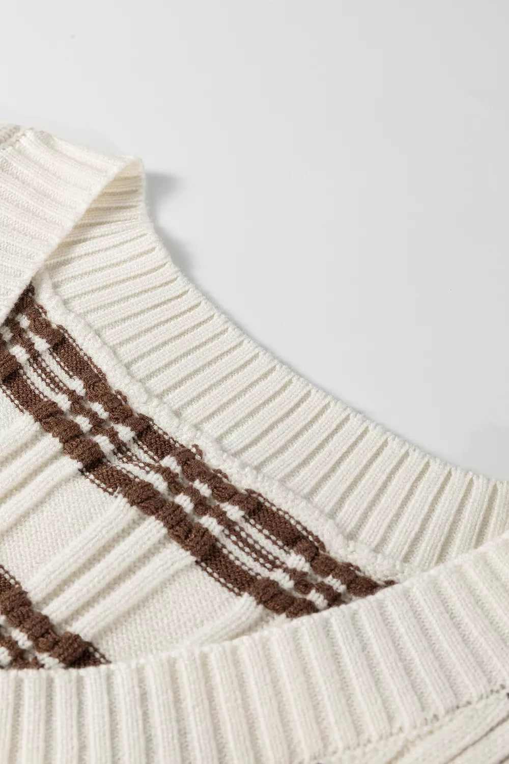 Korte spencer dames met streepmotief - detailfoto