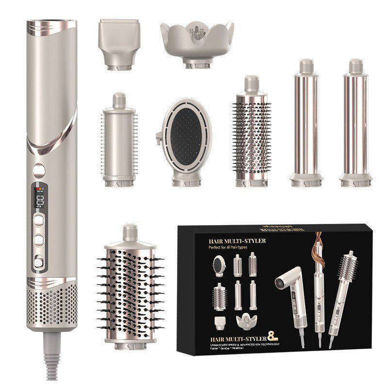 TurboStyle 8-in-1 Föhn Gereedschap - Professionele Haardroger met Borstelloze Motor