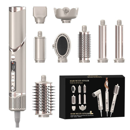 TurboStyle 8-in-1 Föhn Gereedschap - Professionele Haardroger met Borstelloze Motor