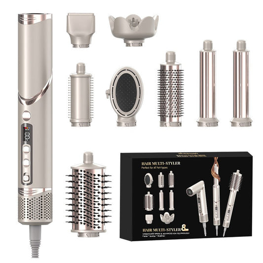 TurboStyle 8-in-1 Föhn Gereedschap - Professionele Haardroger met Borstelloze Motor