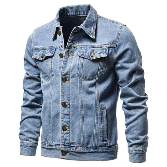 Denim Spijkerjas - Heren - Dubbele Borstzak - Regular Fit - Tijdloos Design