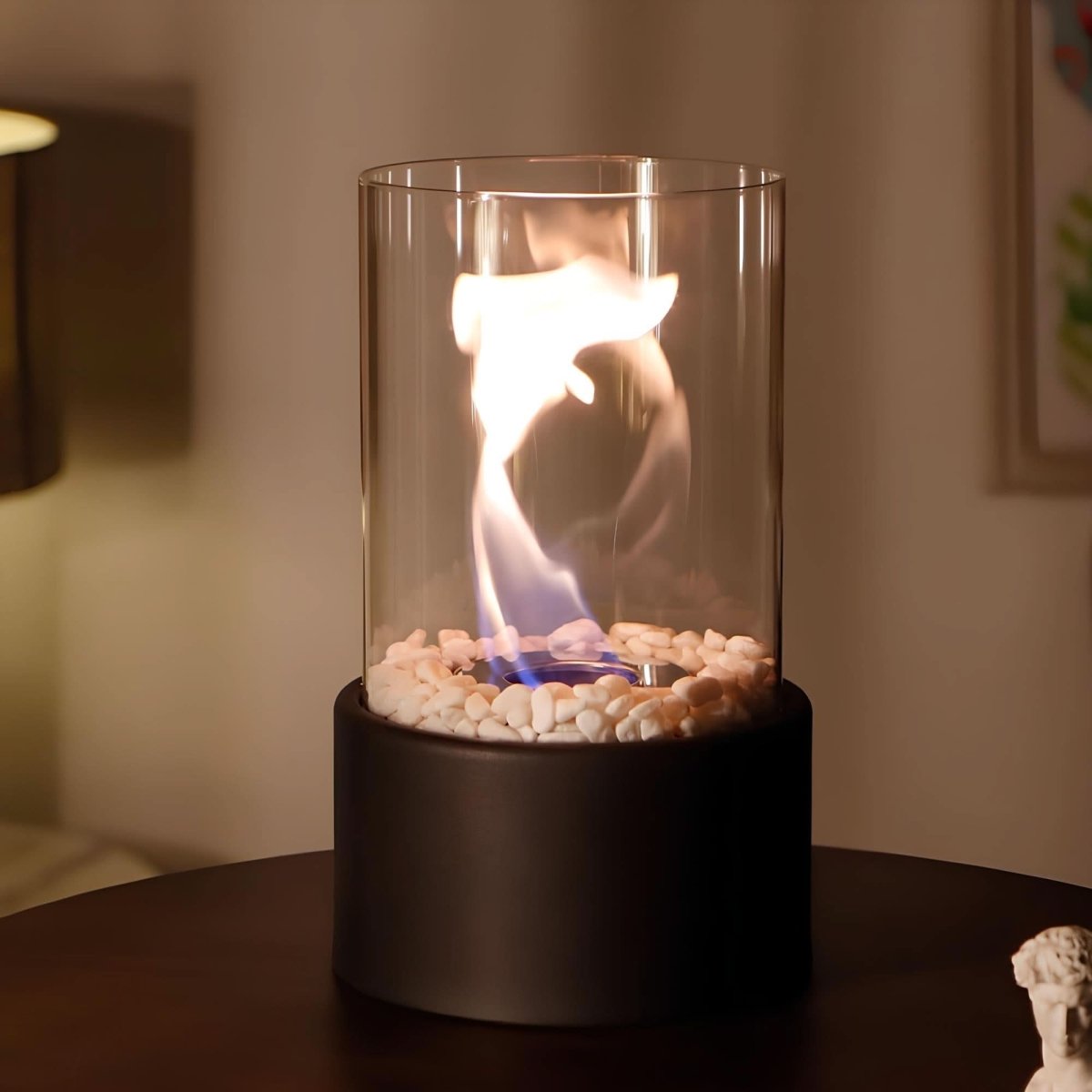 Olielamp - glas - warm vlamlicht voor binnen en buiten