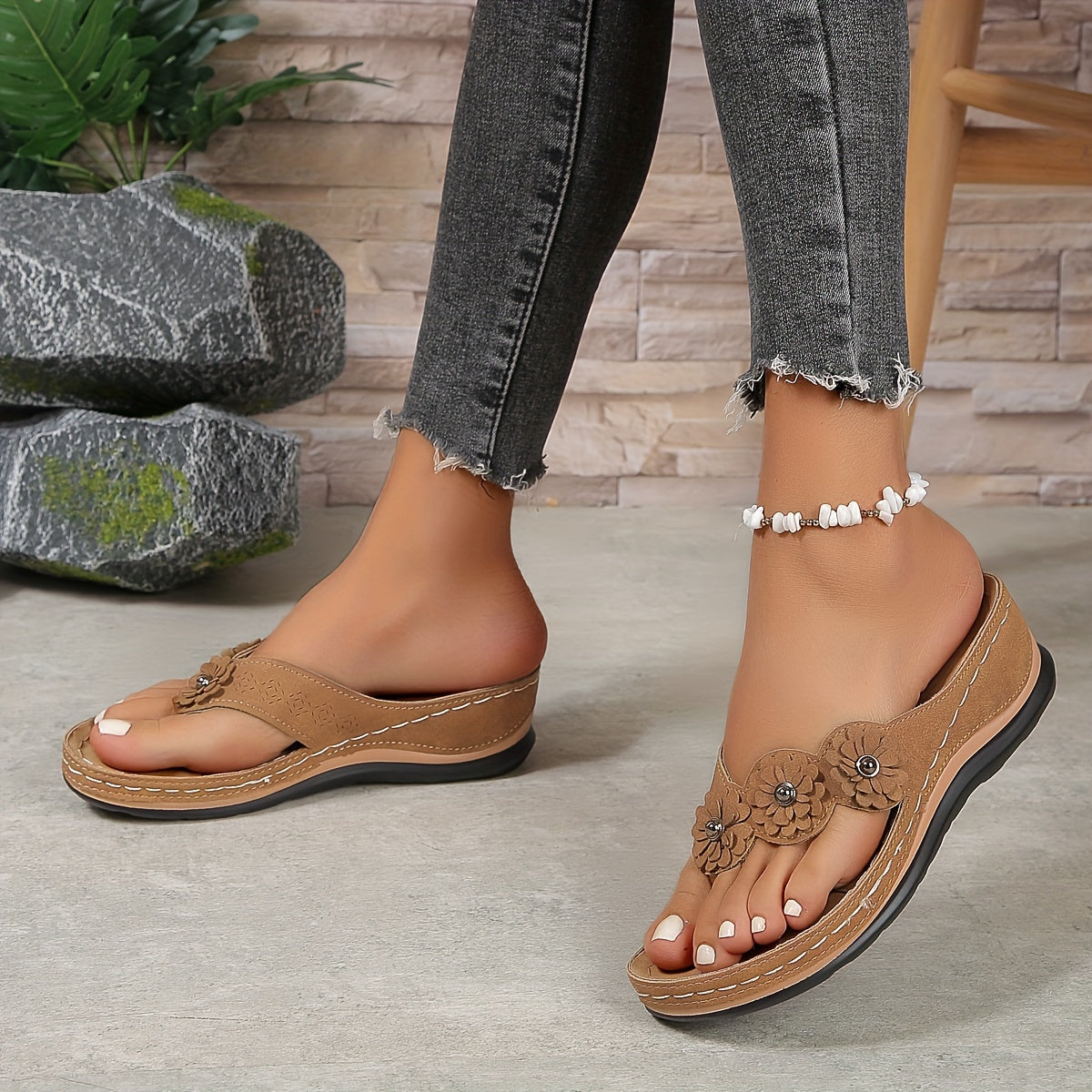 Orthopedische instap sandalen dames met ondersteunend voetbed - foto 7