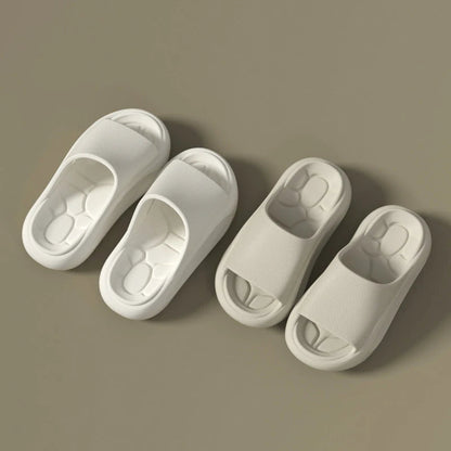 Badslippers van EVA met dikke zool, gevormd voetbed en brede band over de wreef - beeld 5