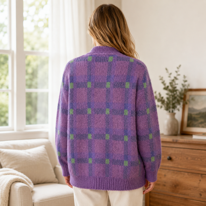 Oversized vest dames met kraag - detailfoto