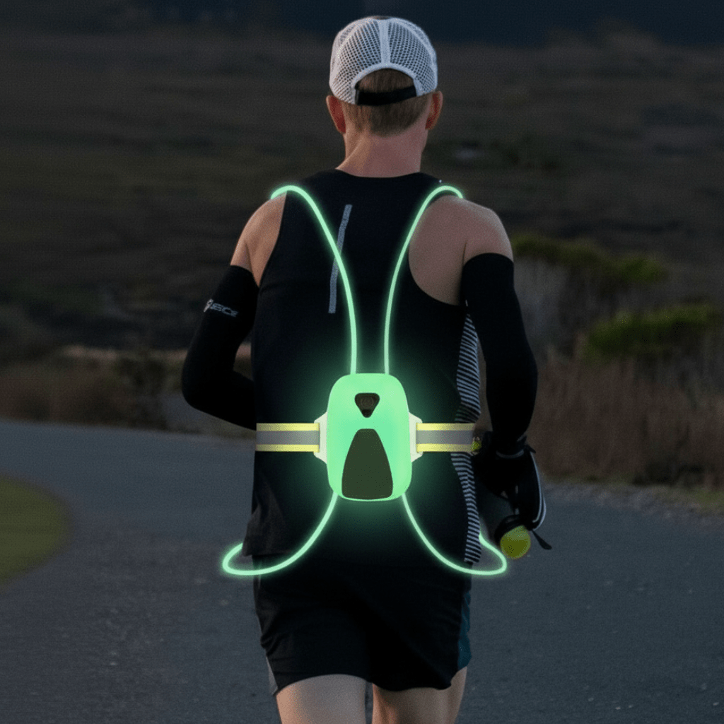 ReflectGlow LED veiligheidsvest met zes kleuren en verstelbare pasvorm