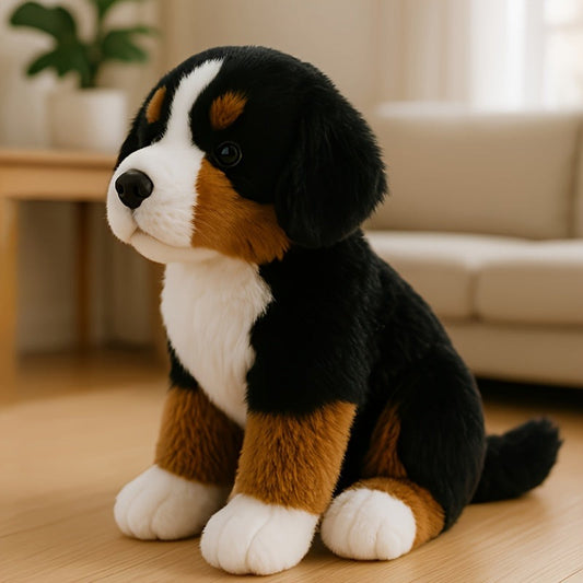 Realistische Berner Sennen knuffel van 23 cm
