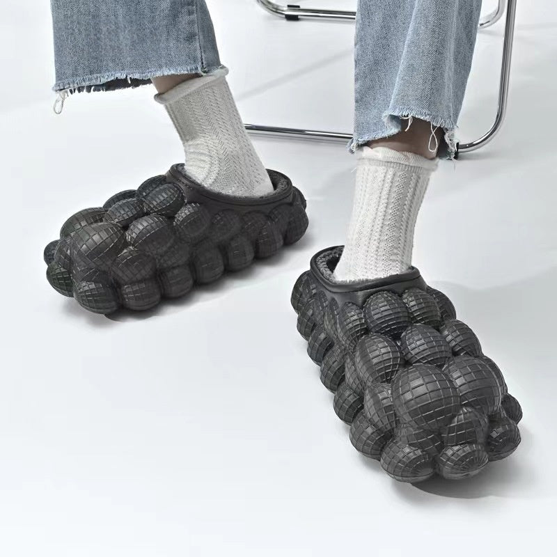 Bubble slides van EVA met bolletjes over de hele schaal en pluche voering - beeld 13
