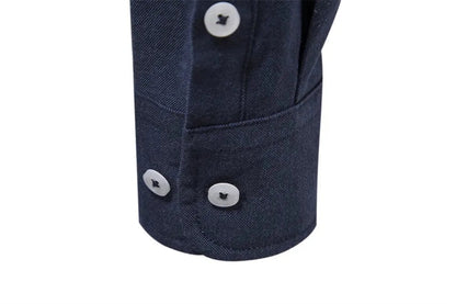 Button-down overhemd voor heren met contrasterende manchetten - beeld 7