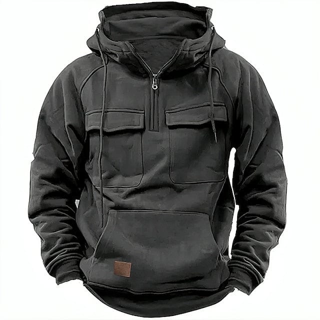 Warme Premium Hoodie voor de Winter - Katoenmix met Fleece Voering en Capuchon