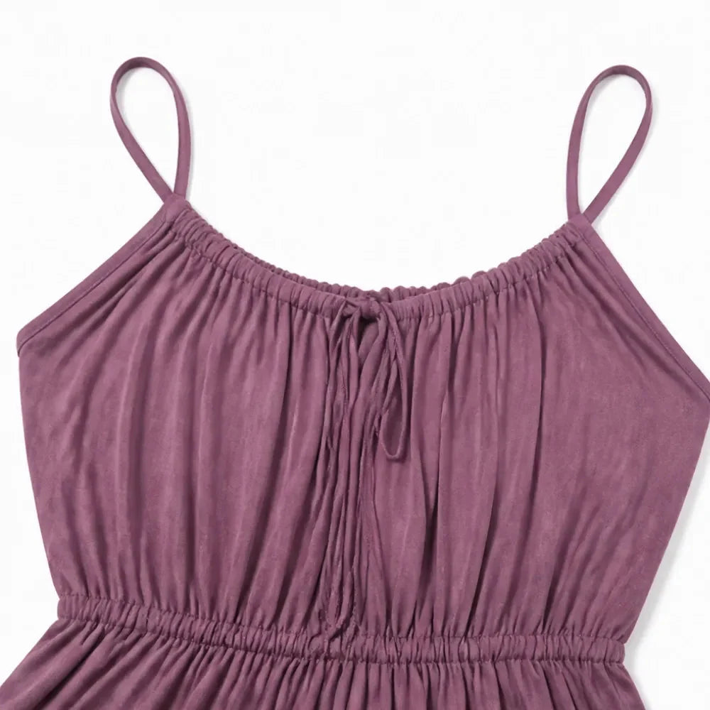 Maxi-jurk dames met open rug - detailfoto