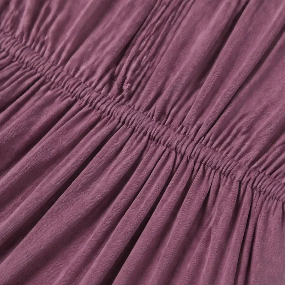 Maxi-jurk dames met open rug - detailfoto