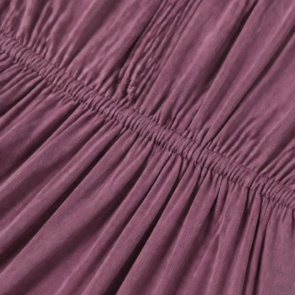 Maxi-jurk dames met open rug - detailfoto