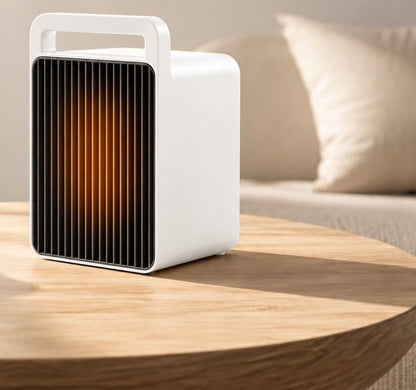 Compacte keramische kachel van 600 W met handvat - beeld 5