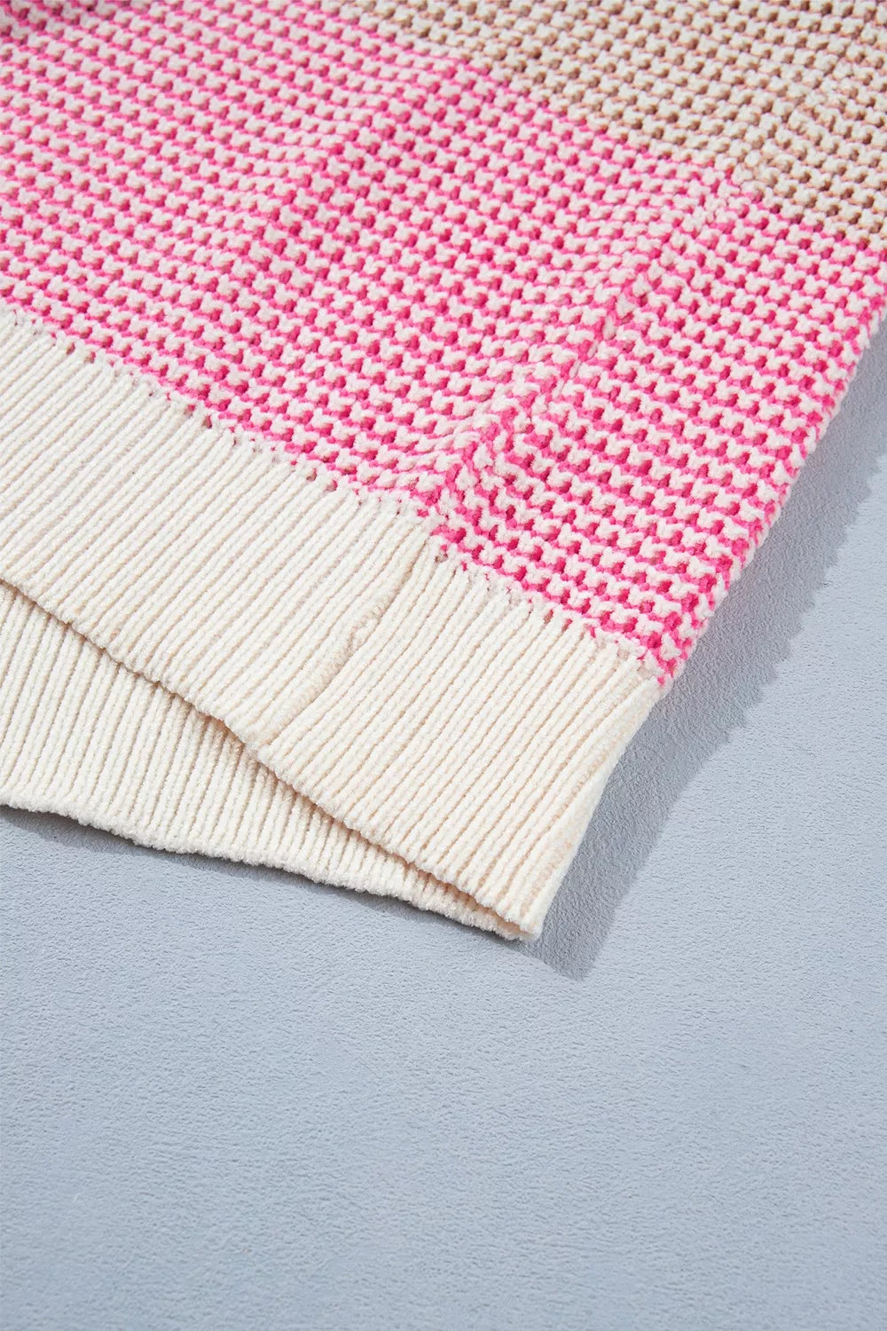 Trui dames met kleurvlakken - detailfoto