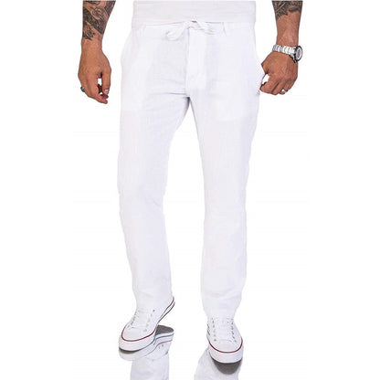 Casual Heren Broek - Katoen - Effen Ontwerp - Comfortabel en Veelzijdig