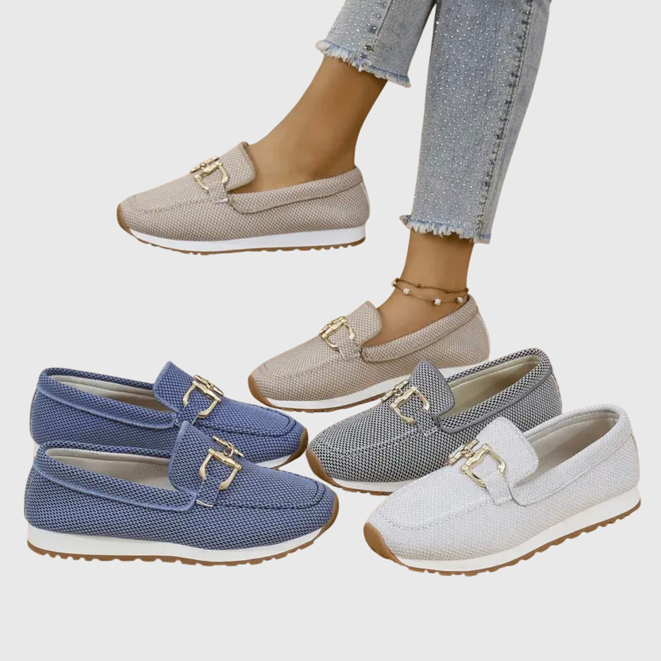 Orthopedische comfort loafers dames - zachte pijnvrije instappers voor dagelijks gebruik
