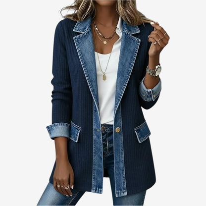 Jas Dames in Marineblauw