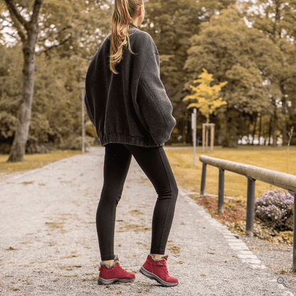 Unisex winterlaarzen met klittenband over de veter en bontvoering