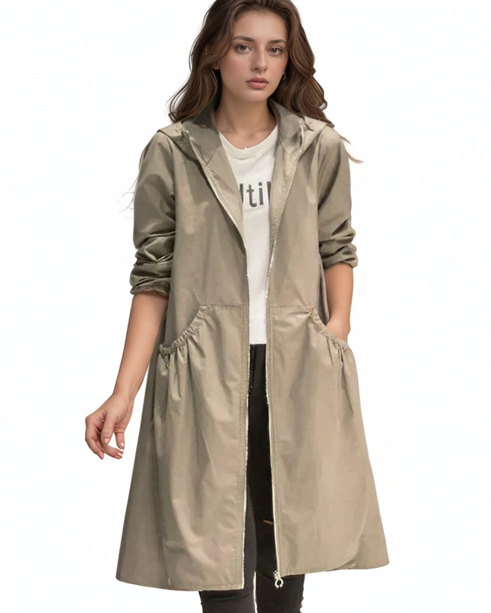 Trenchcoat Dames - detailfoto