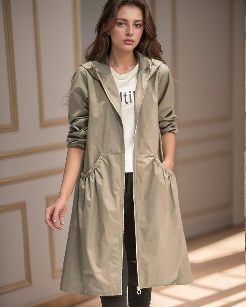 Trenchcoat Dames - detailfoto